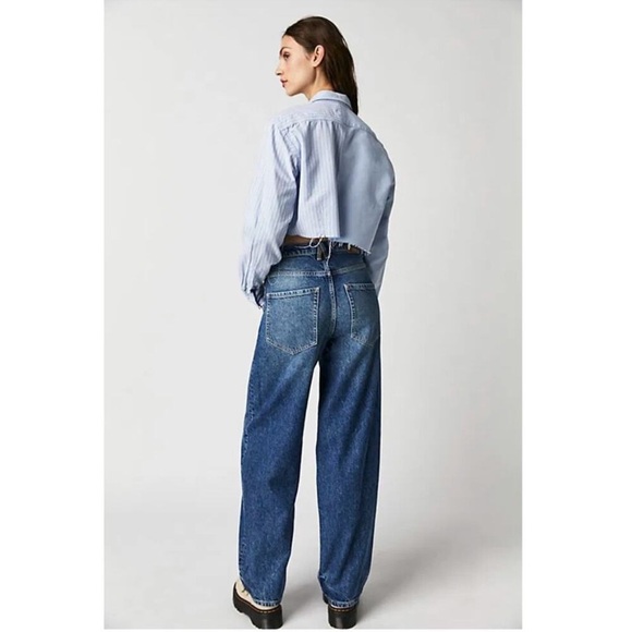 NWT Free People Crossroads Low rise baggy Jeans 25 - Picture 16 of 16